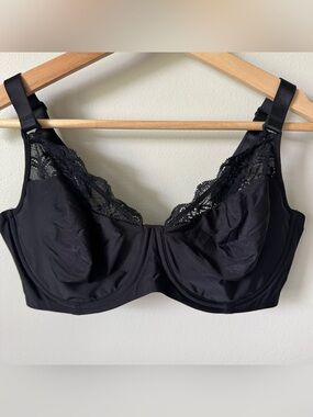 WACOAL Size 38DD Lace Impressions Black Underwire Bra - 855257
